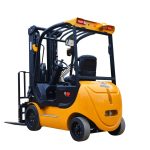 Thumbnail of http://Rear%20view%20of%20a%20Big%20Joe%20Lithium%20Electric%20Forklift%20on%20a%20White%20Background