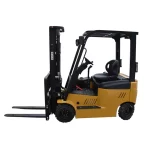 Thumbnail of http://Profile%20view%20of%20a%20big%20joe%20sit-down%20electric%20forklift%20on%20a%20white%20background