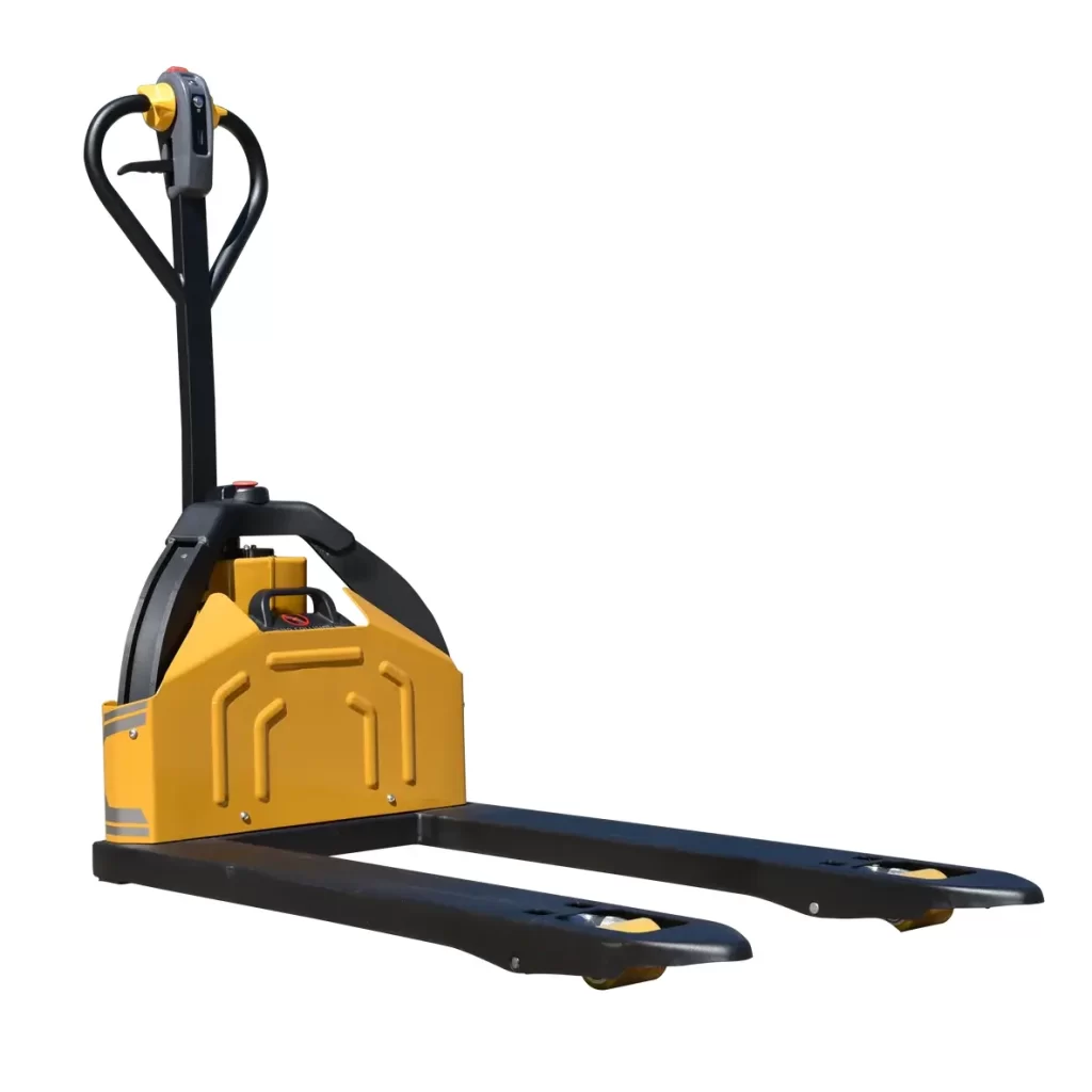 Big Joe LPT26 lithium powered pallet jack on a white background