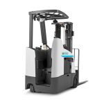 Thumbnail of http://Rear%20View%20of%20the%20Unicarriers%20SCX%20N2%20Standup%20Forklift%20on%20a%20White%20Background