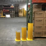 Thumbnail of http://A%20Closeup%20View%20of%20Three%20Different%20Size%20Corner%20Guard%20Pallet%20Racking%20Column%20Protectors%20Inside%20of%20a%20Warehouse