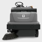 Thumbnail of http://Front%20View%20of%20a%20Karcher%20KM%20105%20Sweeper%20On%20a%20White%20Background