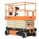 Thumbnail of http://Frontal%20View%20of%20a%20JLG%203246%20Scissor%20Lift%20on%20a%20White%20Background