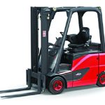 Thumbnail of http://A%20frontal%20View%20of%20a%20Red%20Linde%20Electric%20Forklift%20on%20a%20White%20Background