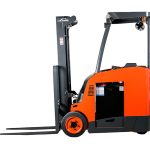 Thumbnail of http://Profile%20View%20of%20the%20Linde%201346%20Standup%20Forklift%20on%20a%20White%20Background