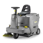 Thumbnail of http://Frontal%20view%20of%20a%20Karcher%20KM%2085%20industrial%20sweeper%20on%20a%20white%20background