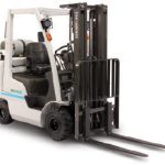 Thumbnail of http://A%20Frontal%20View%20of%20a%20Unicarriers%20Pneumatic%20Tire%20Forklift%20on%20a%20White%20Background