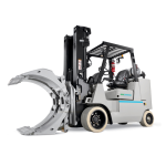 Thumbnail of http://Frontal%20View%20of%20a%20Unicarriers%20CF100%20Forklift%20With%20Clamp%20Attachment%20on%20a%20White%20Background