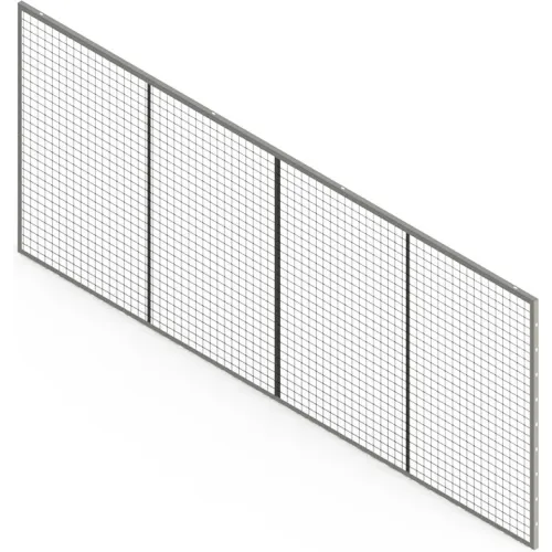 Pallet rack safety panels on a white background