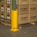 Thumbnail of http://Close%20up%20View%20of%20a%20Handle%20It%20Pallet%20Rack%20Upright%20Protector%20Inside%20of%20a%20Warehouse