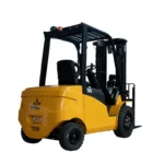 Thumbnail of http://Rear%20view%20of%20a%20Big%20Joe%20LPE%20Brute%20Series%20Lithium%20Electric%20Forklift%20on%20a%20white%20background