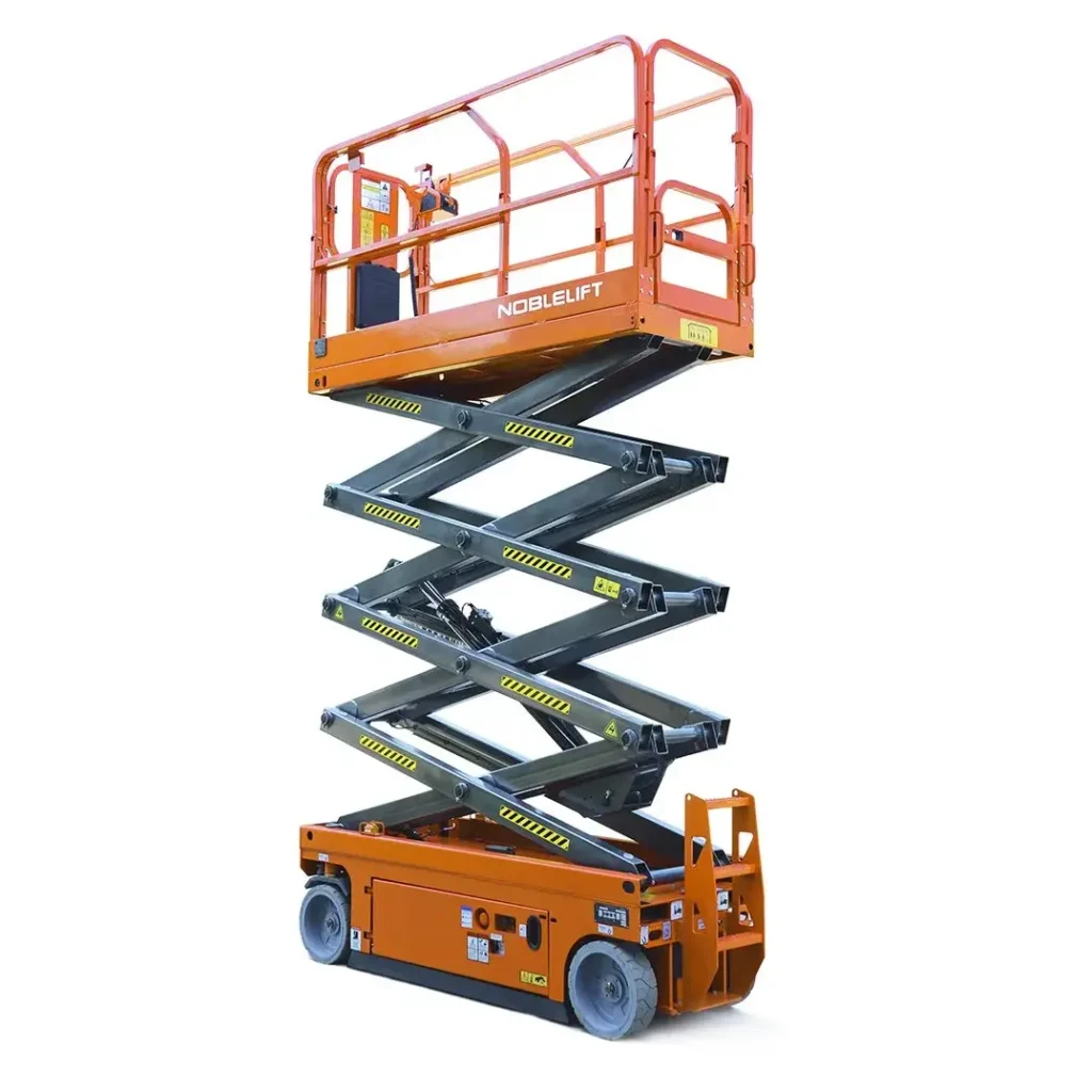 A Noblelift Scissor Lift on a white background