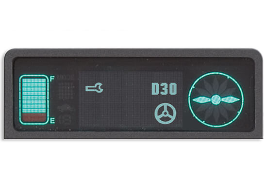 The Dashboard of a Unicarriers SRX Series Reach Truck