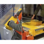 Thumbnail of http://A%20worker%20removing%20the%20battery%20from%20a%20pallet%20shuttle%20unit